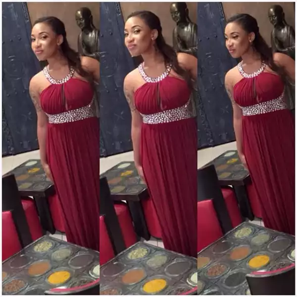Tonto Dike Stuns In Red Outfit [See Photo]